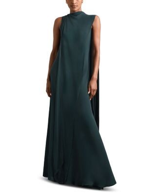Reiss Greta Cape Back Gown