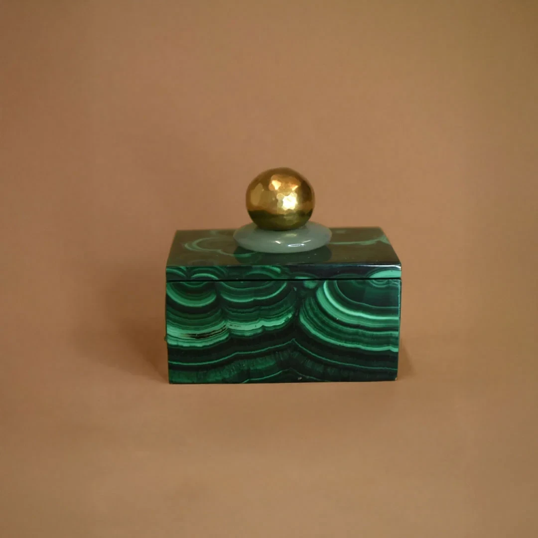 Small Malachite Keepsake - Bronze, Aventurine & Malachite