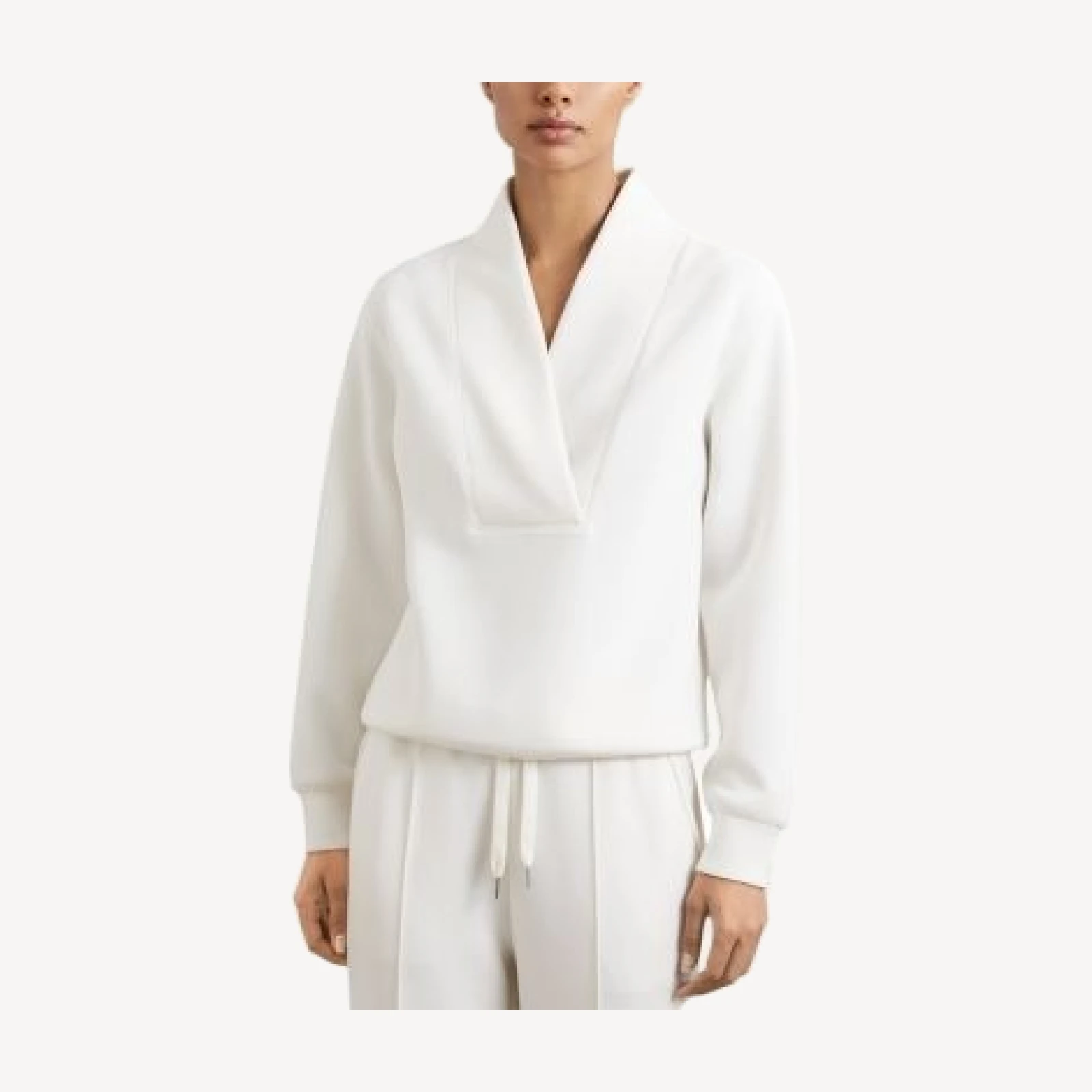 Reiss Annabel Shawl Neck Sweatshirt