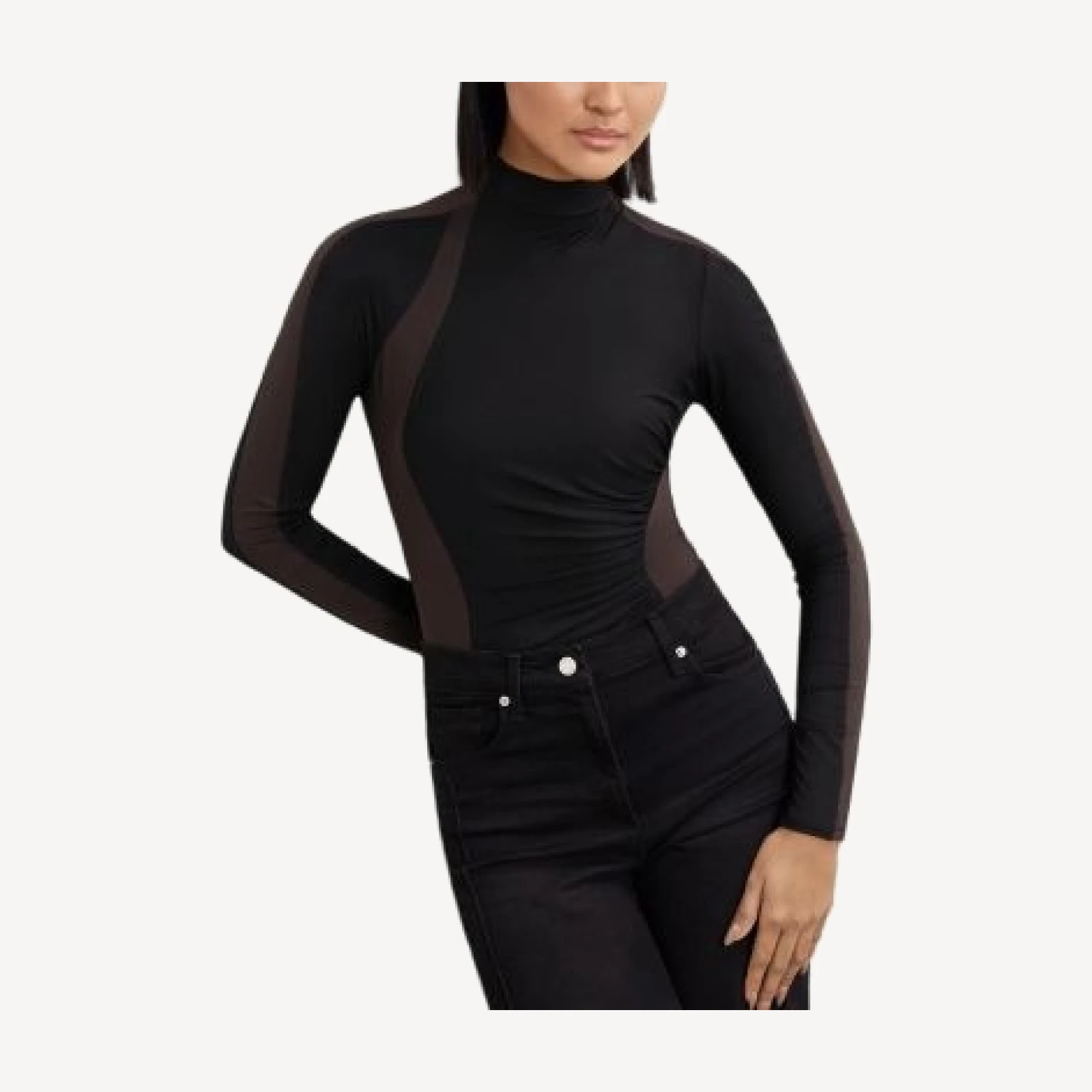 Reiss Jessie Patterned Ruched Bodysuit