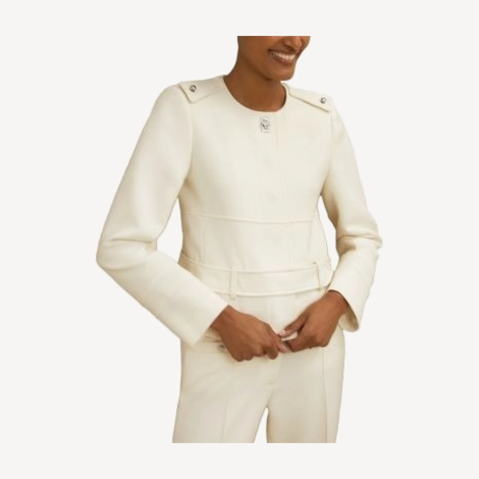 Reiss Athena Belted Wool Jacket