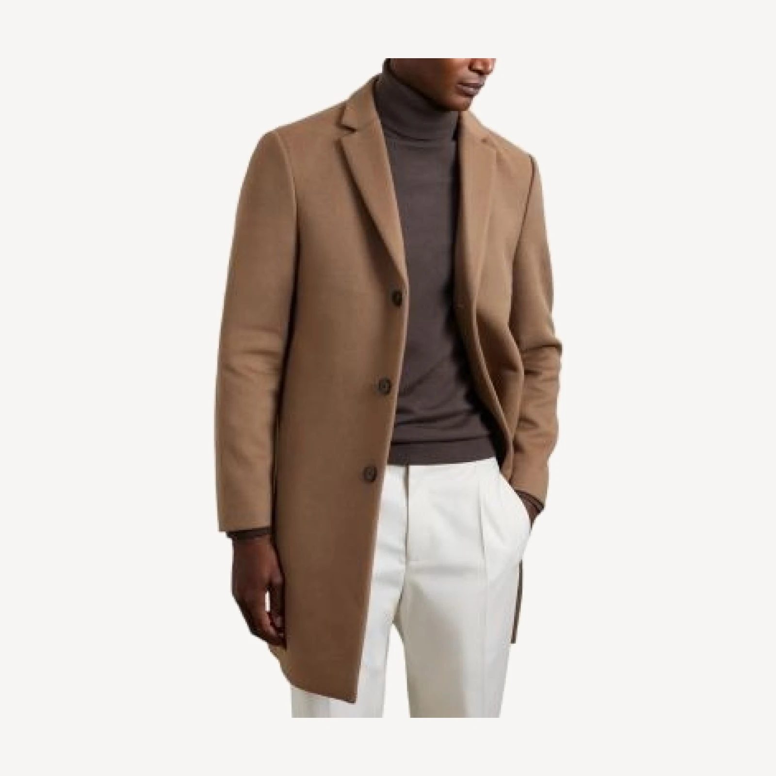 Reiss Gable Wool Blend Overcoat