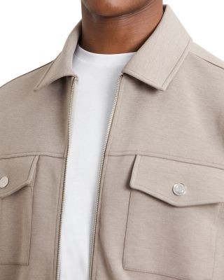 Reiss Medina Interlock Zip Through Overshirt