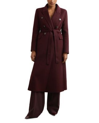 Reiss Brogan Wool-Blend Double Breasted Blindseam Coat
