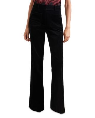 Reiss Myrtle Velvet Flared Pants
