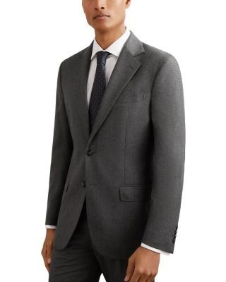 Reiss Jackal Wool Classic Fit Herringbone Blazer