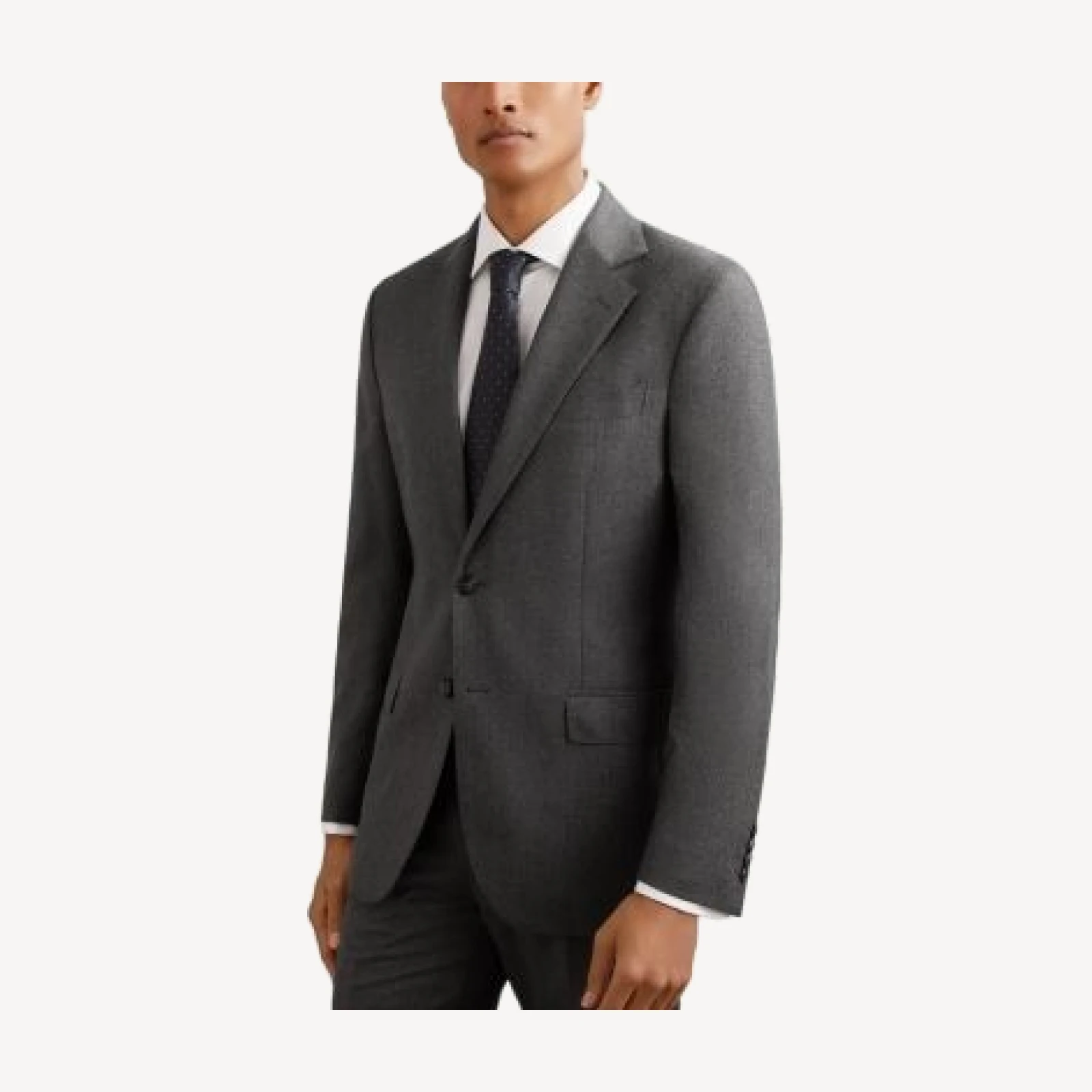 Reiss Jackal Wool Classic Fit Herringbone Blazer