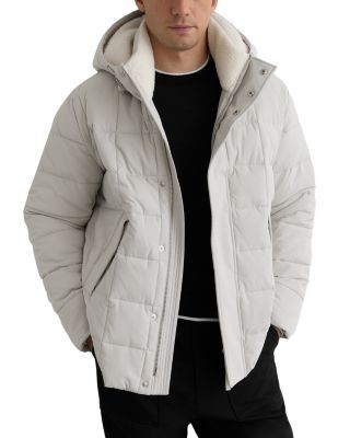 Reiss Klause Long Sleeve Borg Lined Quilted Puffer Jacket