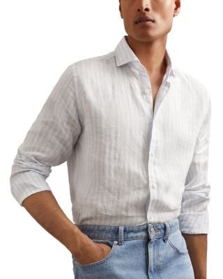 Reiss Stripe Linen Shirt