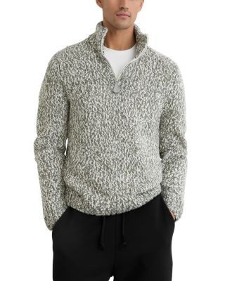 Reiss Textured Two Tone Half Zip Sweater