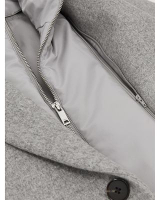 Reiss Gable Removable Gilet Single Breast Overcoat