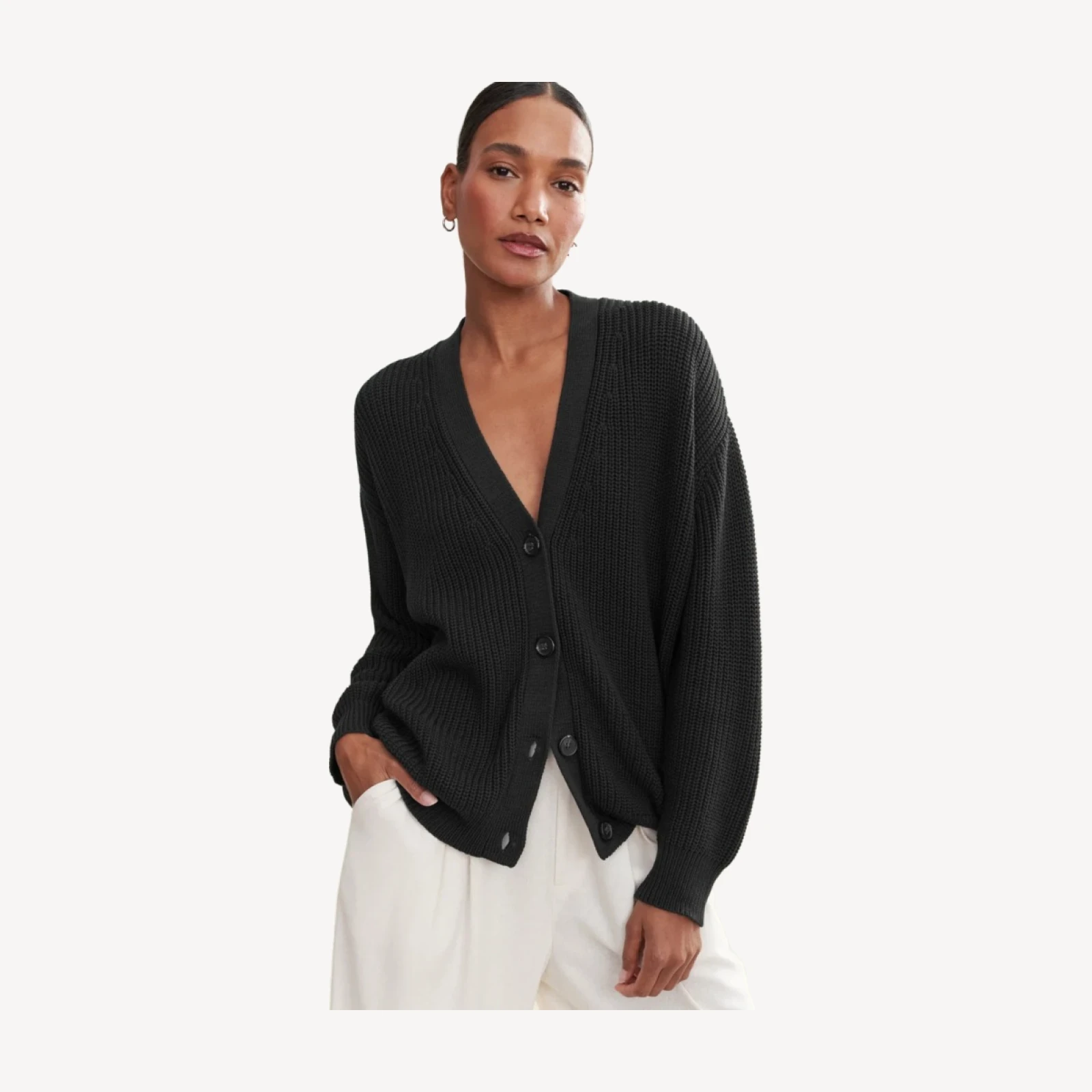 Cotton Cocoon Cardigan