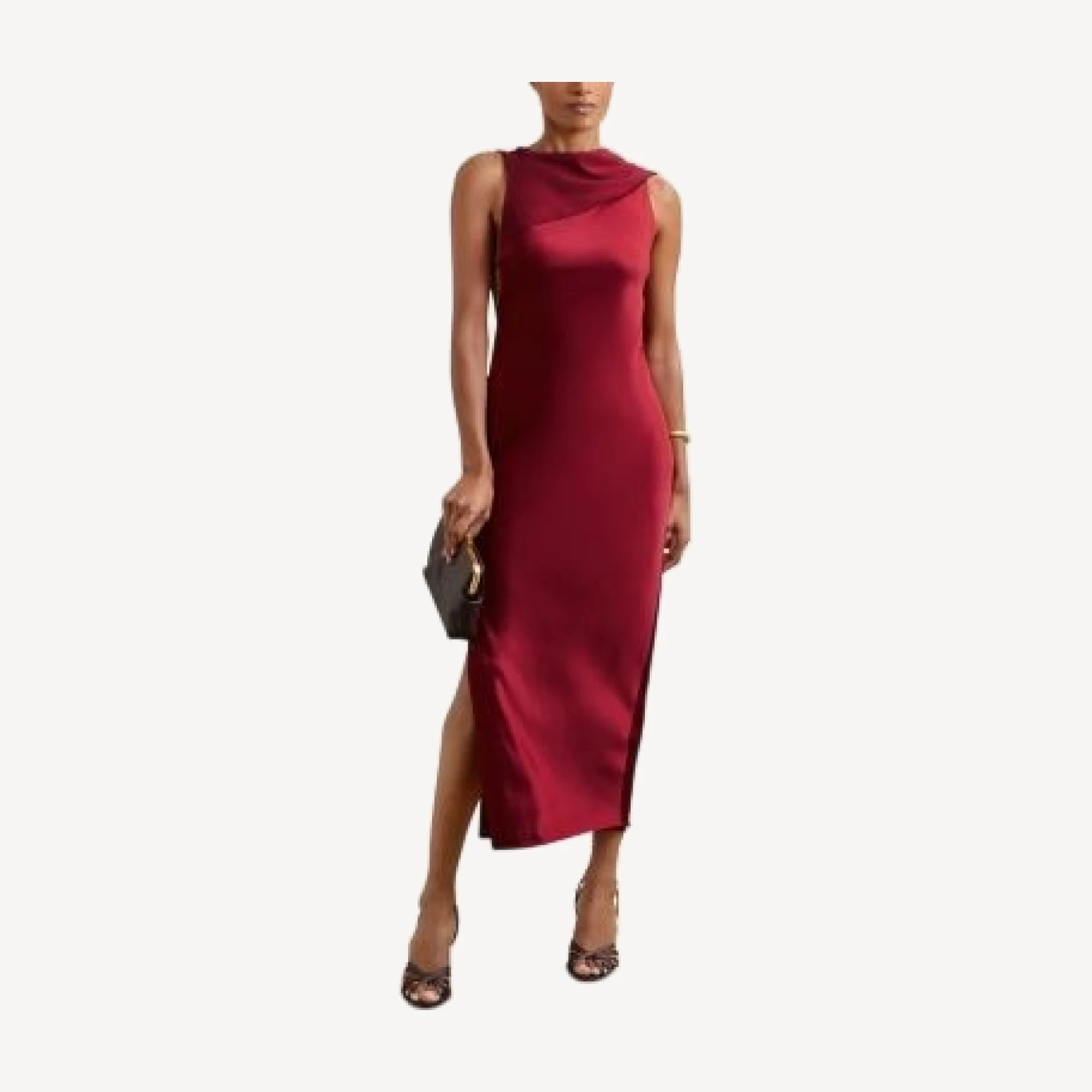 Reiss Alula Back Detail Midi Dress