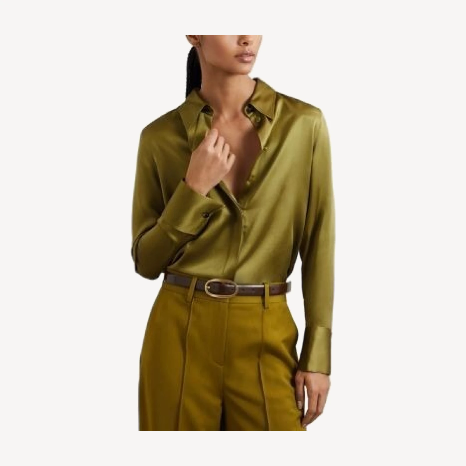 Reiss Ameira Silk Satin Shirt