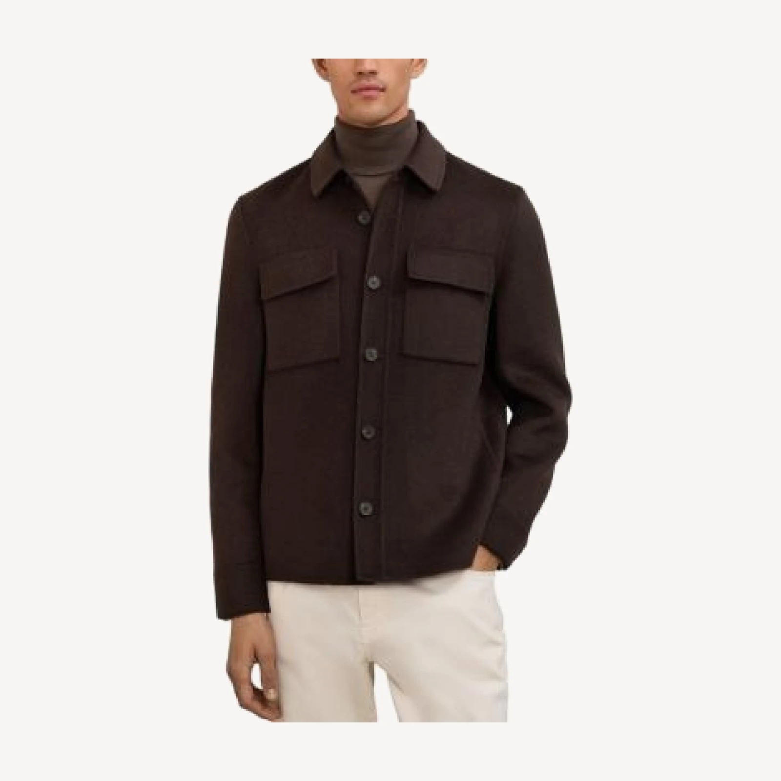 Reiss Net Long Sleeved Twin Pocket Overshirt