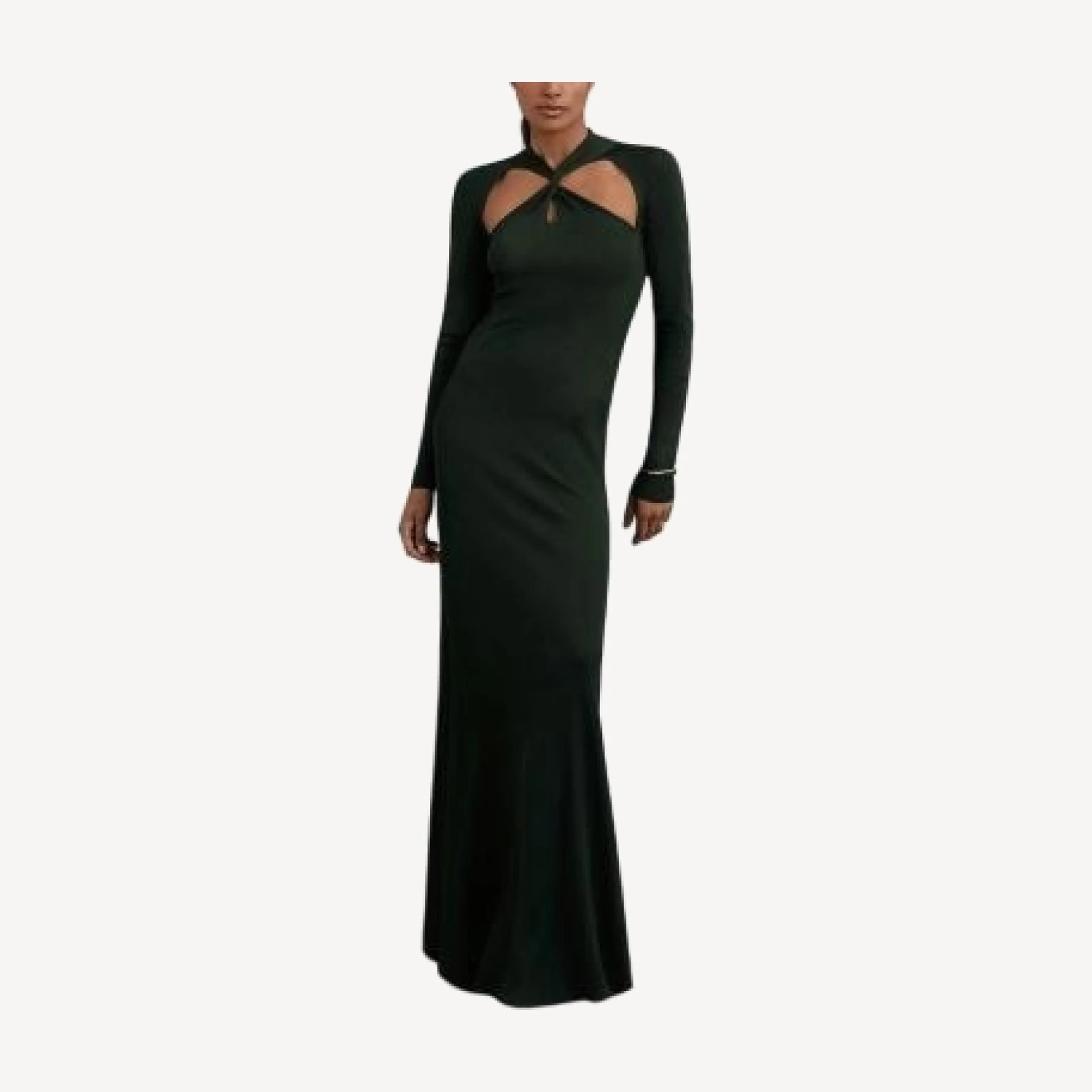 Reiss Vivienne Cut Out Knitted Maxi Dress
