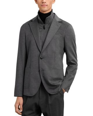 Reiss Notch Gilet Patch Blazer