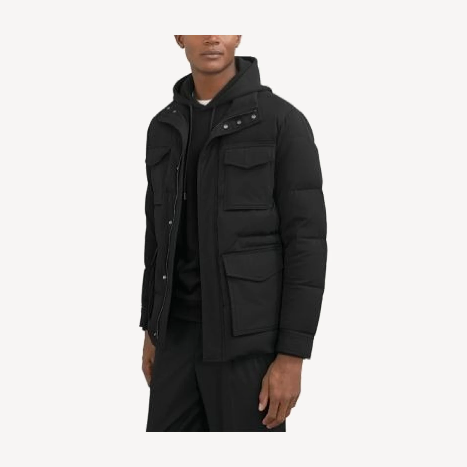 Reiss Mercury Long Sleeve Quilted Four Pocket Puffer Jacket