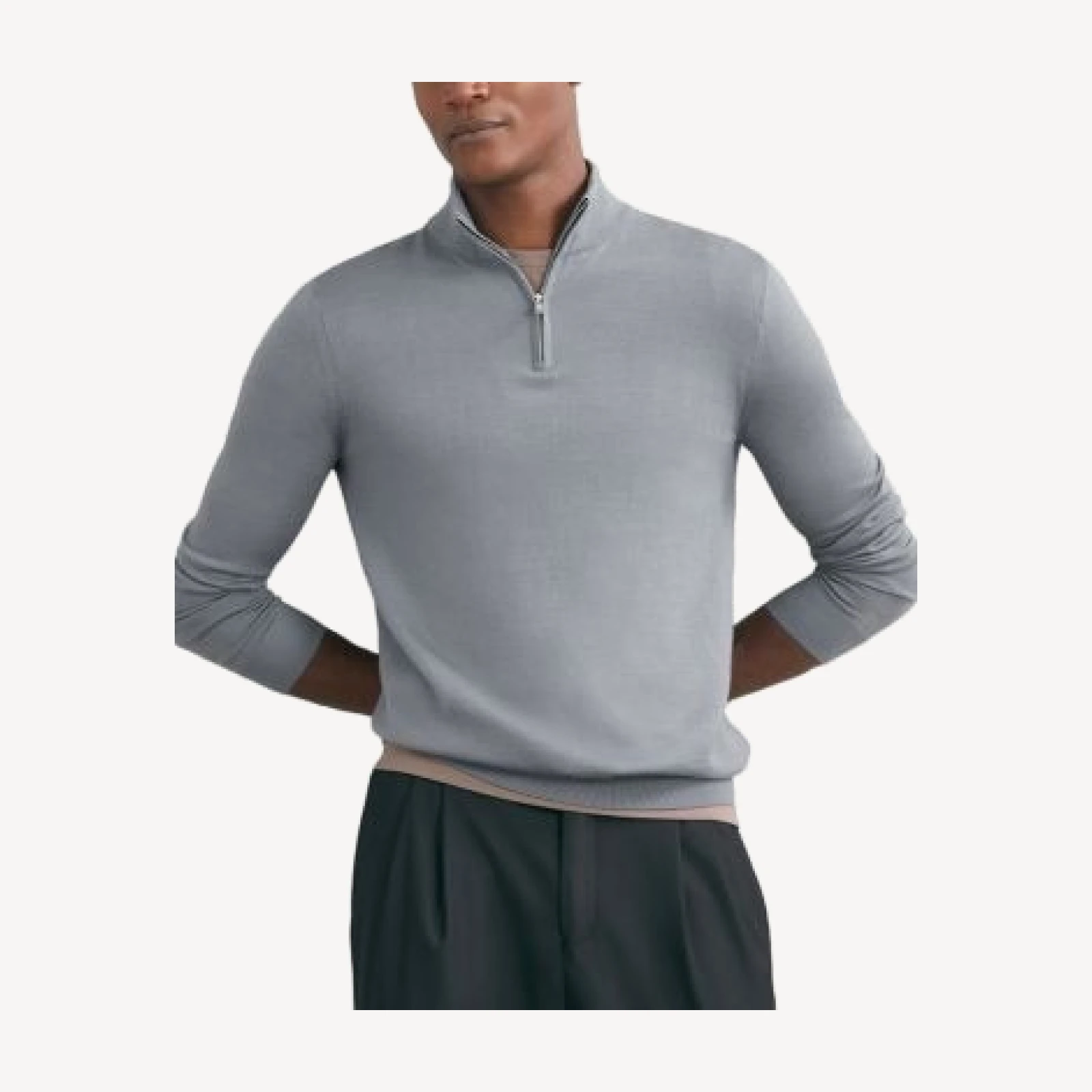 Reiss Half Zip Funnel Sweater