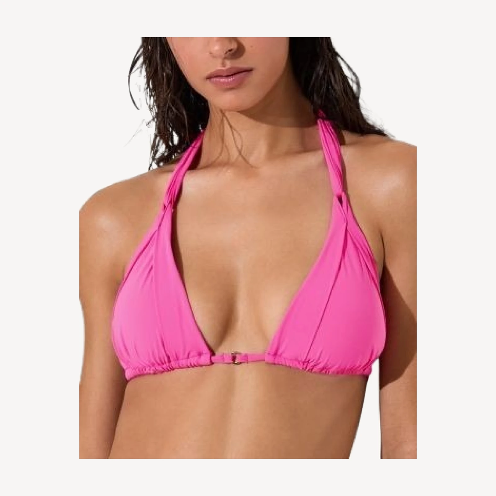 Reiss Pleated Triangle Bikini Top
