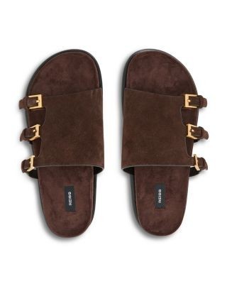 Reiss Women's Buckled Slide Sandals