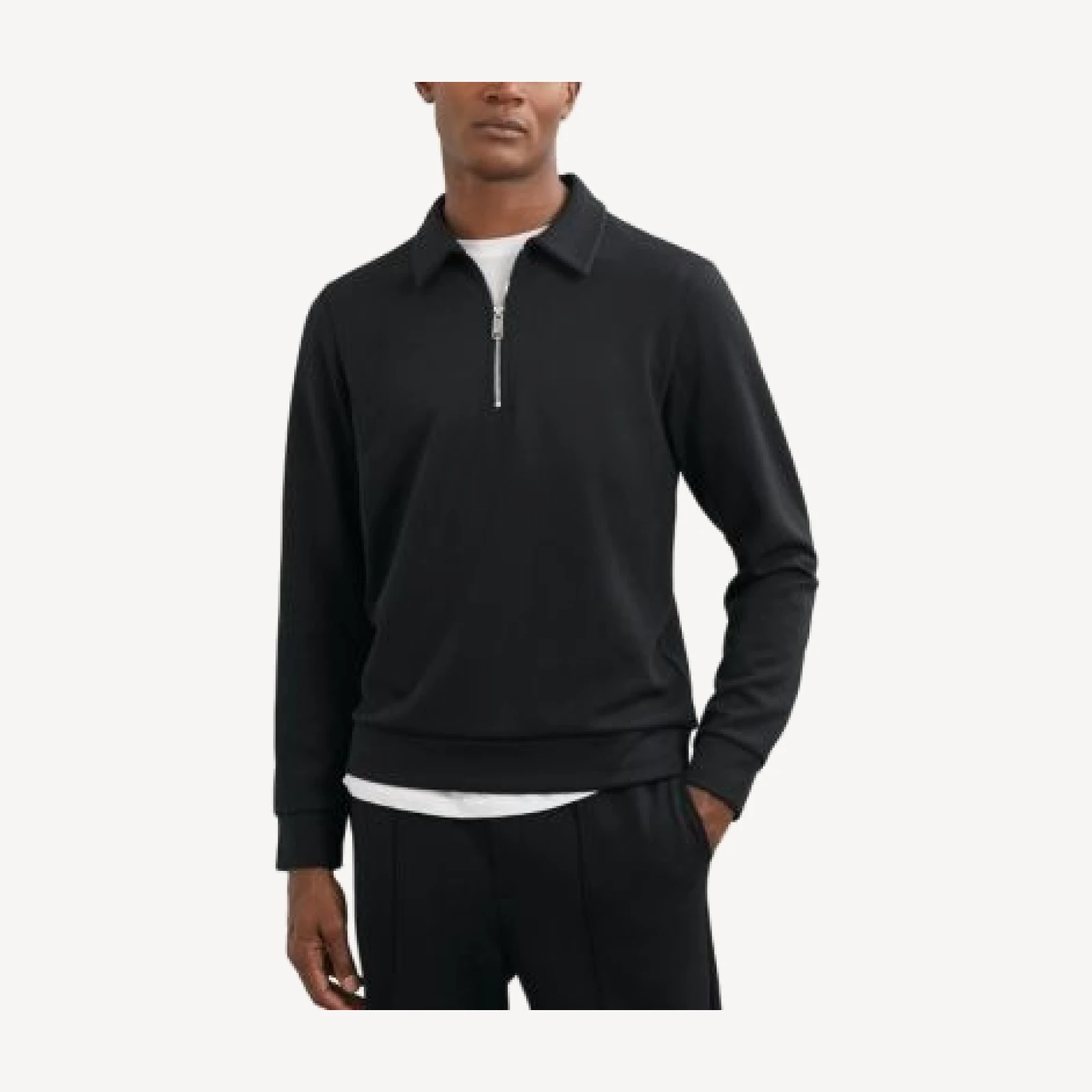 Reiss Interlock Half Zip Sweater