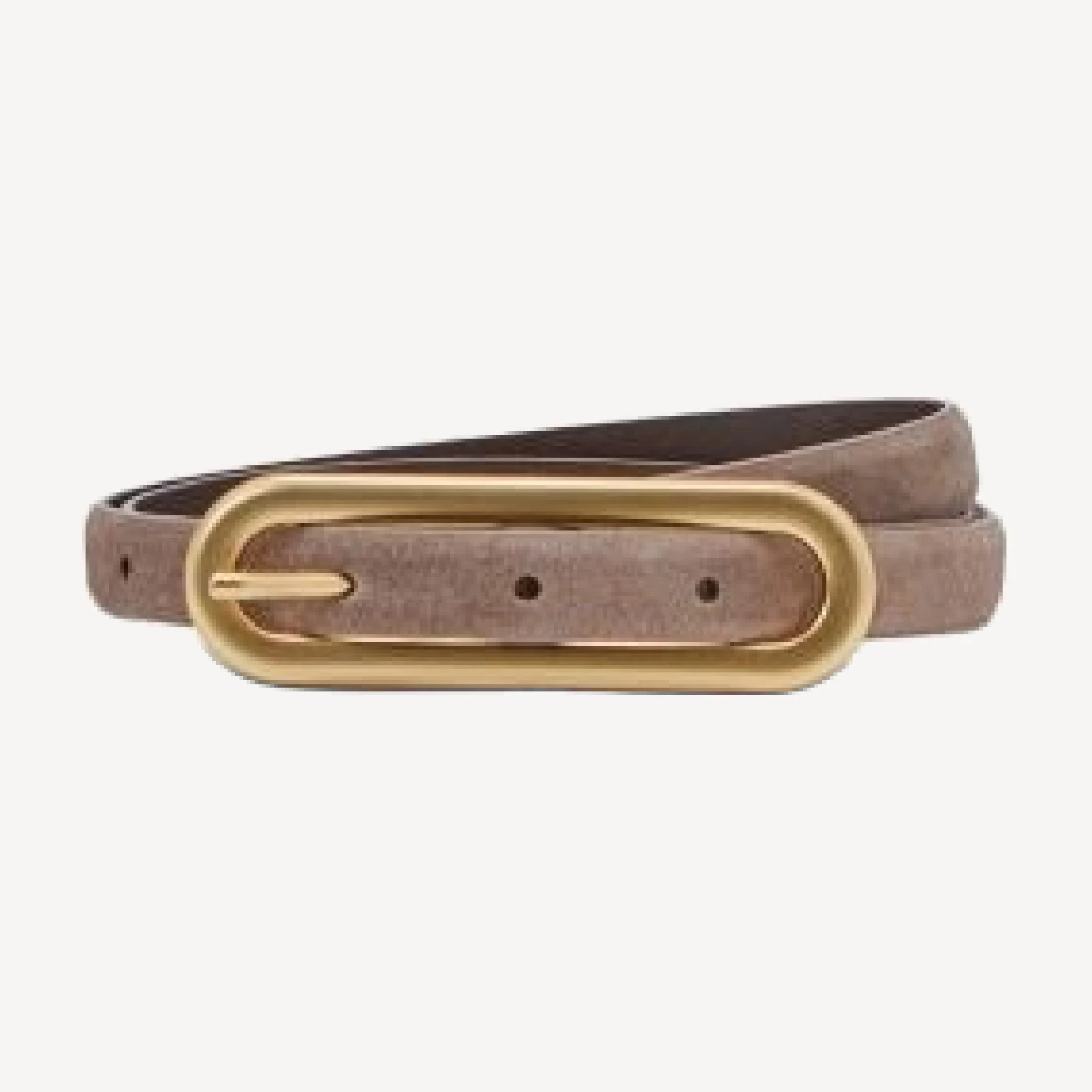 Reiss Chaya Women's Elongated Buckle Suede Belt
