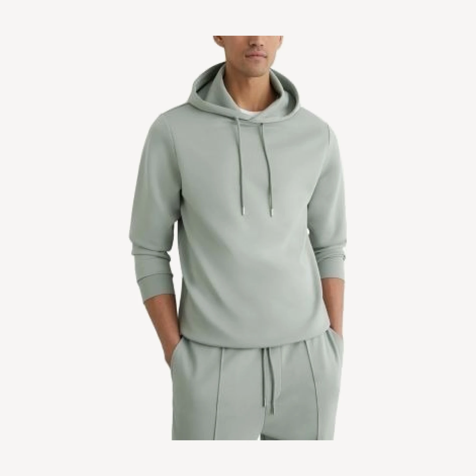 Reiss Interlock Drawstring Hoodie