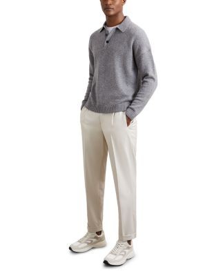 Reiss Half Button Relaxed Fit Sweater