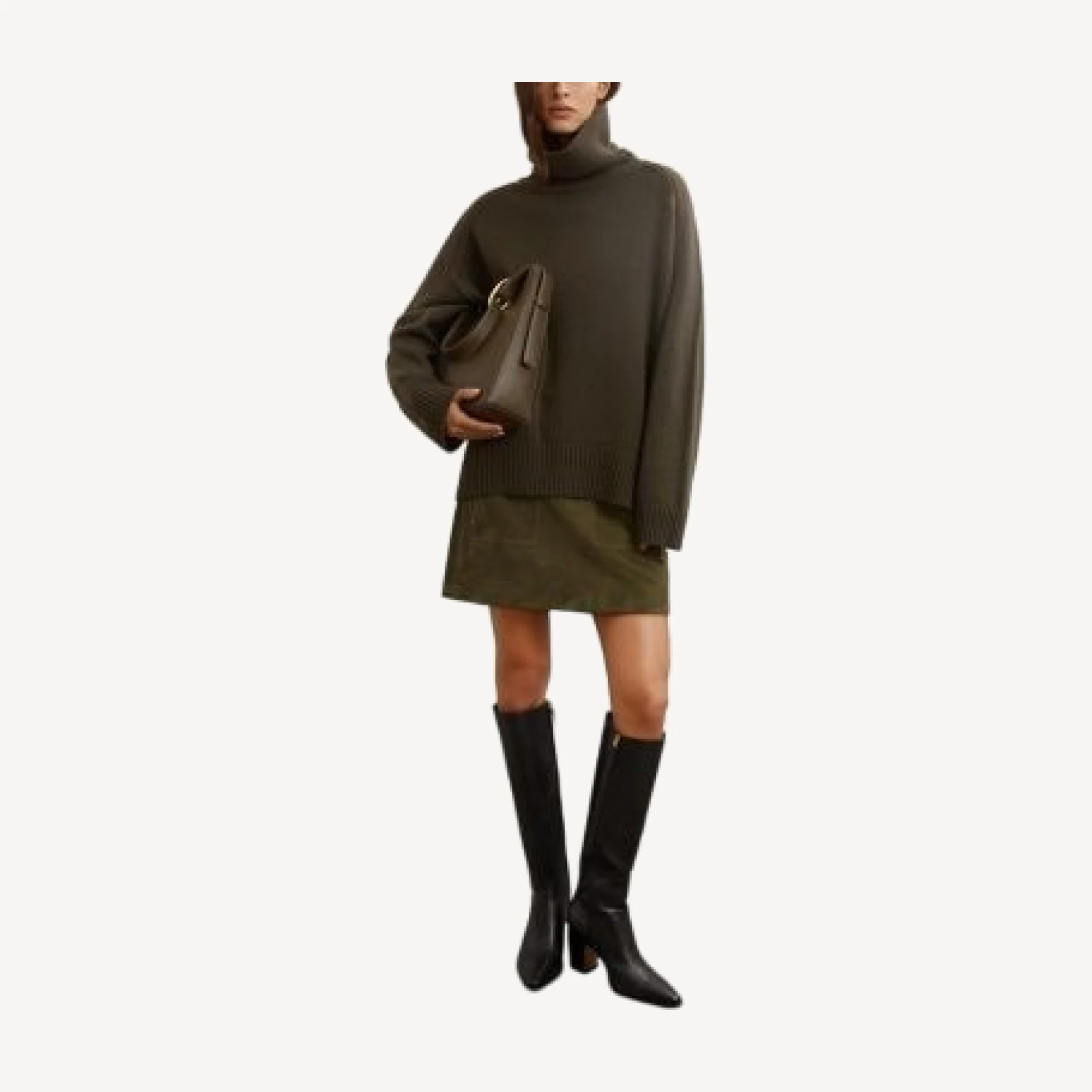 Reiss Tate Suede Skirt