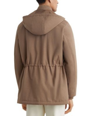 Reiss Hooded Zip Through Lord Coat