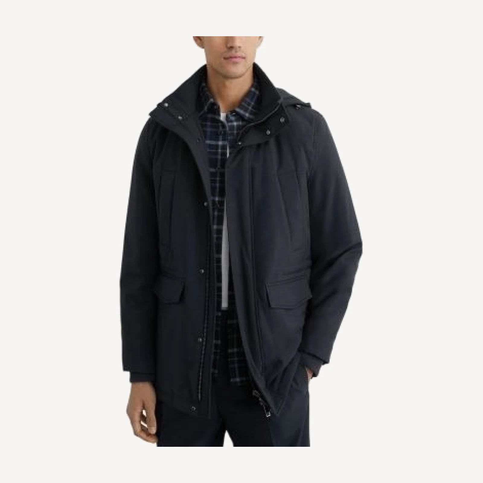 Reiss Hooded Zip Through Jacket