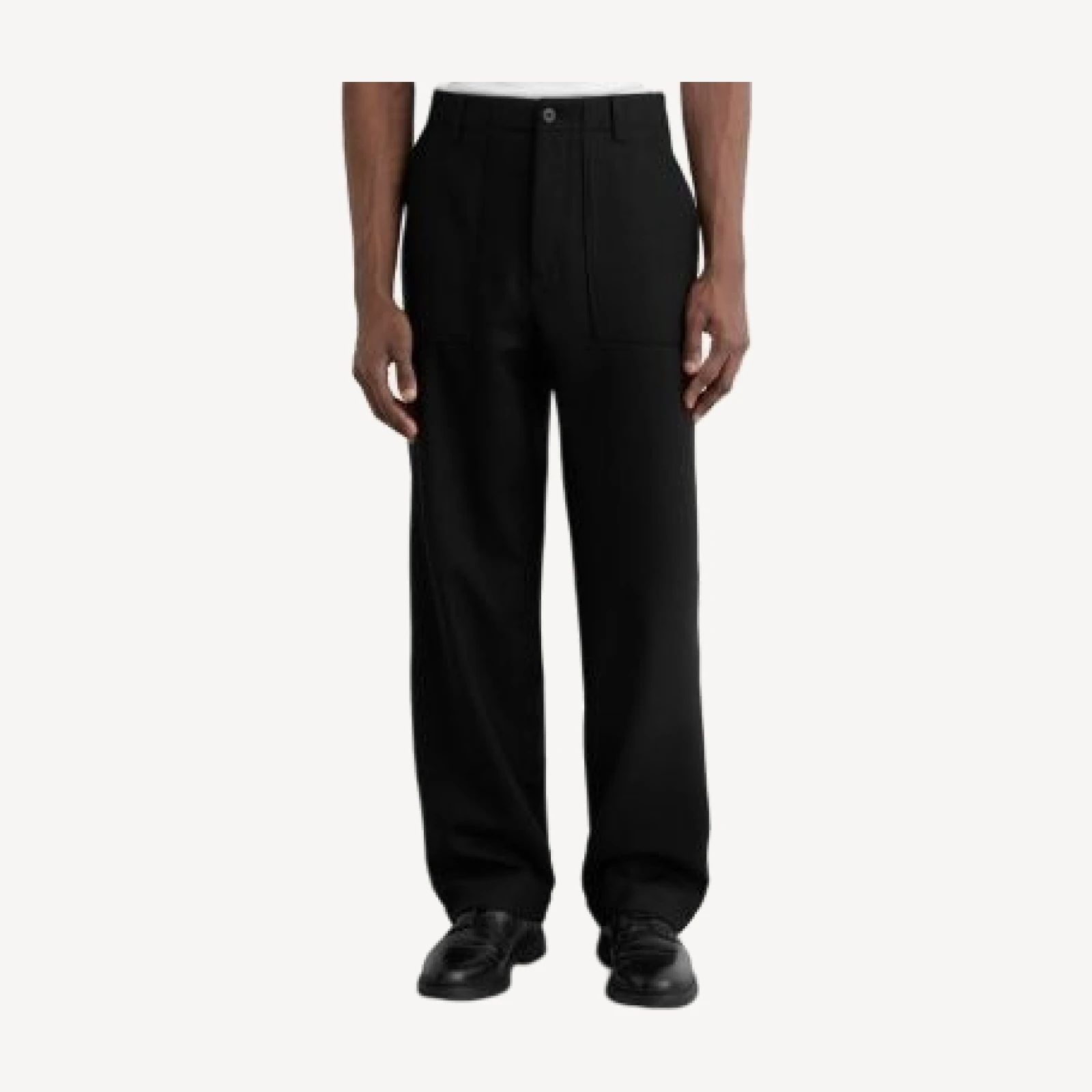 Reiss Wool Wide Leg Trousers