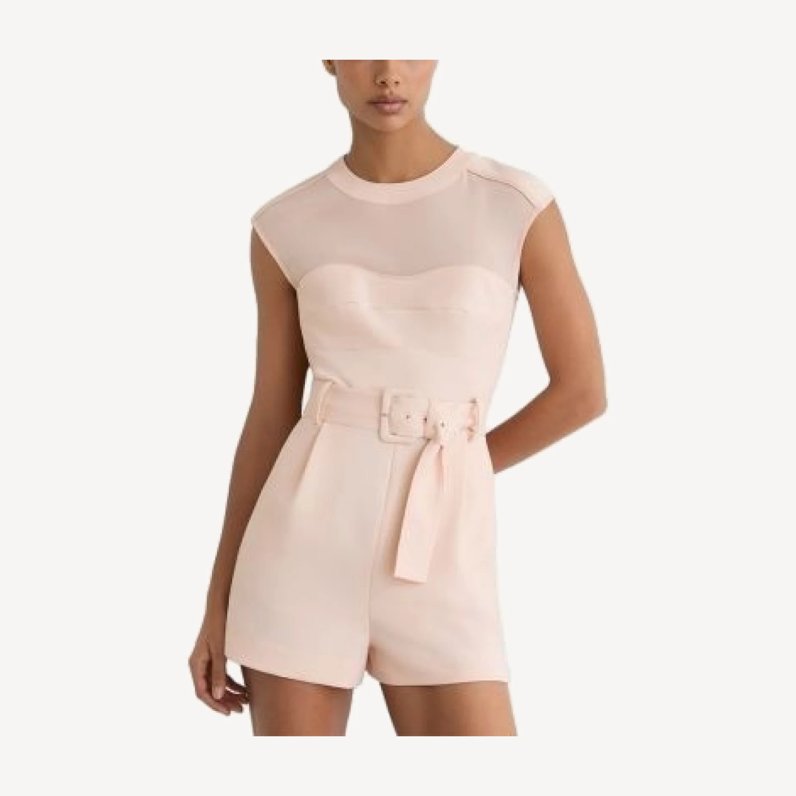 Reiss Ora Structured Belted Romper