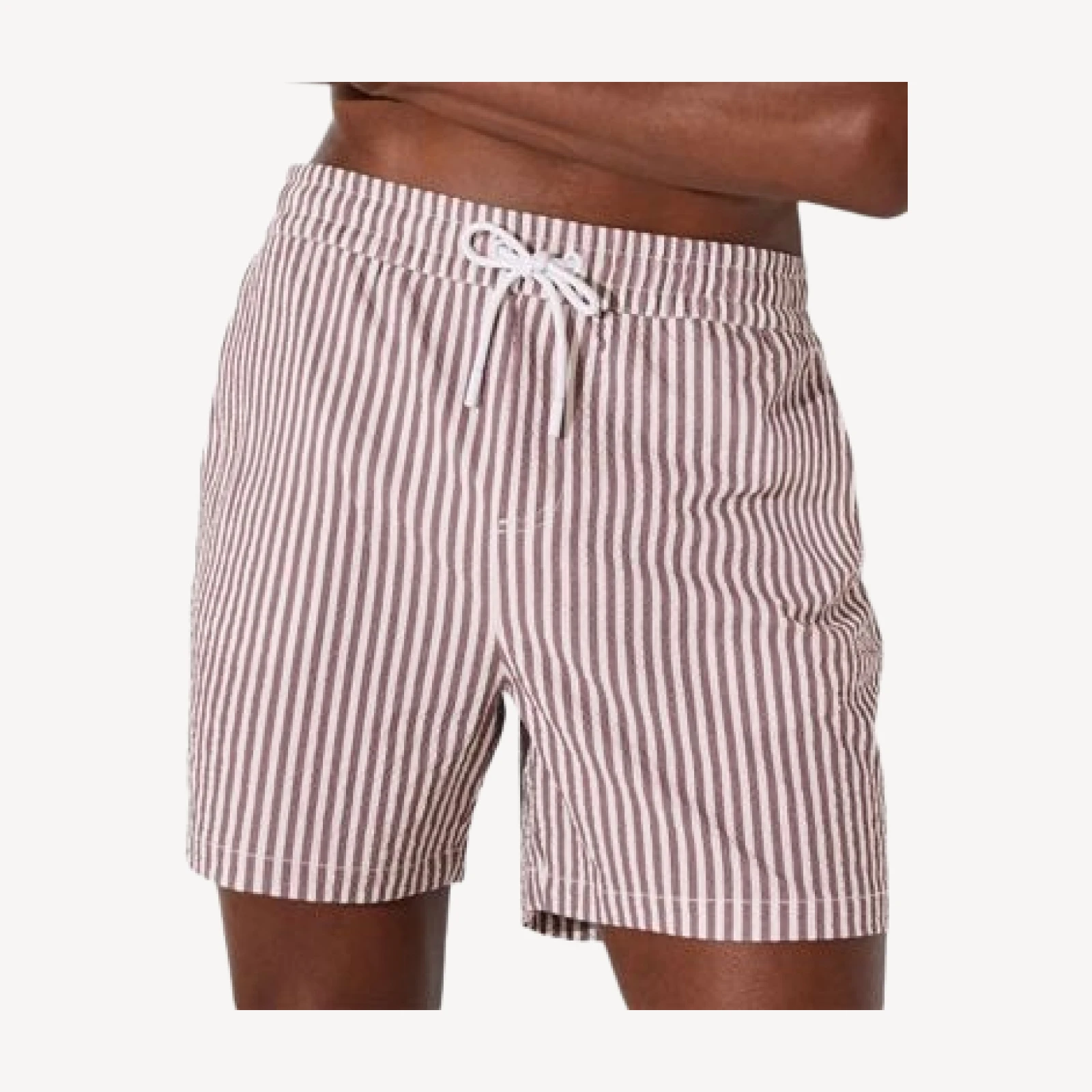 Reiss 4.9 Seersucker Drawstring Swim Shorts