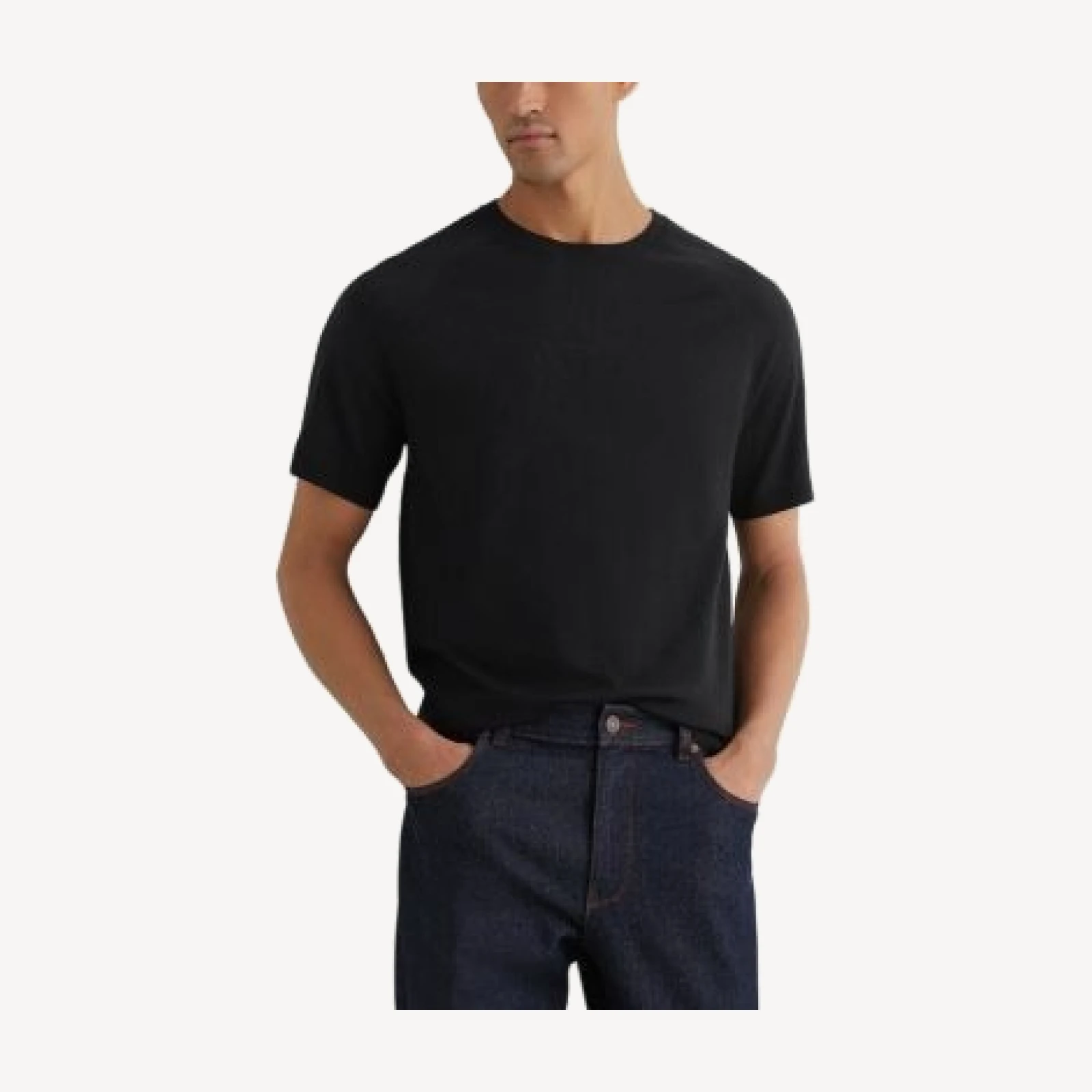 Reiss Raglan Merino Wool T-Shirt Sweater