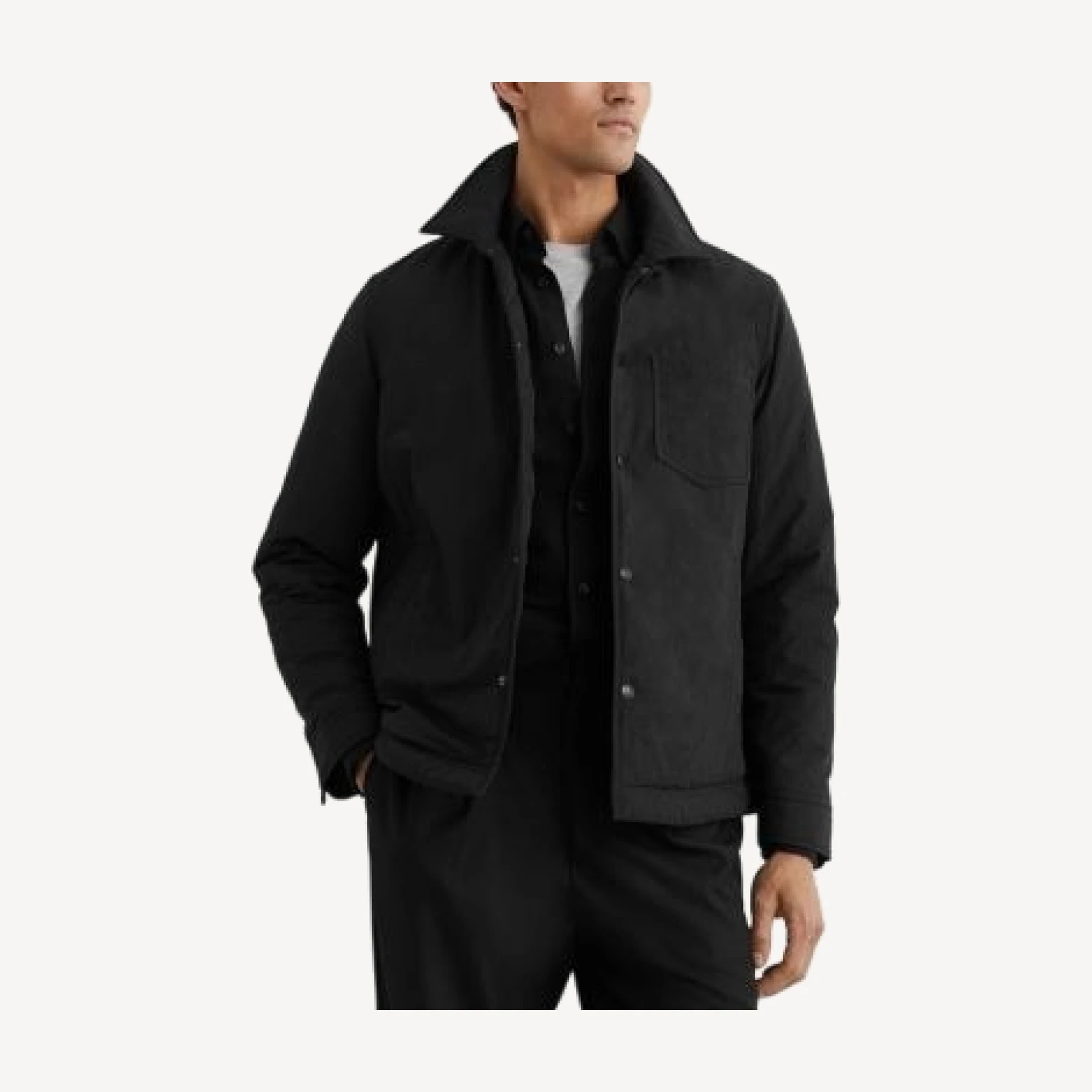 Reiss Quilted Overcoat