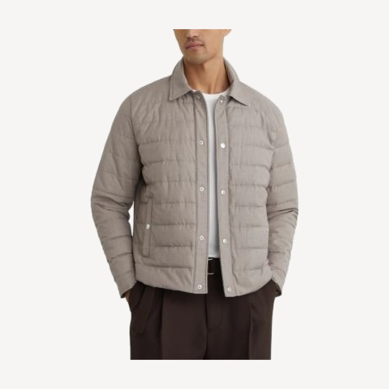 Reiss Harrison Press Stud Hybrid Jacket