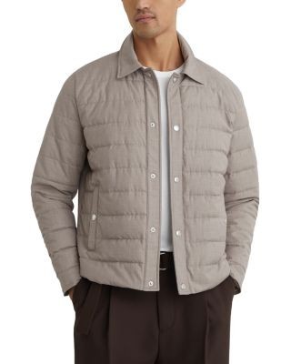 Reiss Harrison Press Stud Hybrid Jacket