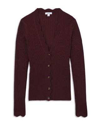 Reiss Vinny Scallop Detail Cardigan