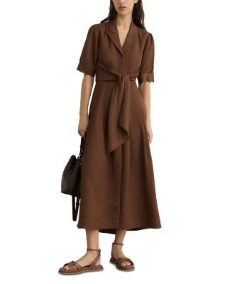 Reiss Tessera Button Front Dress