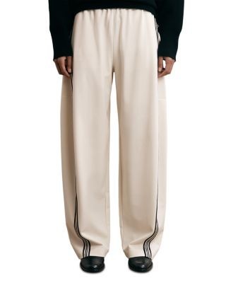 Reiss Elle Barrel Leg Side Stripe Pants