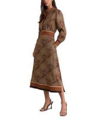 Reiss Leia Animal Print Dress