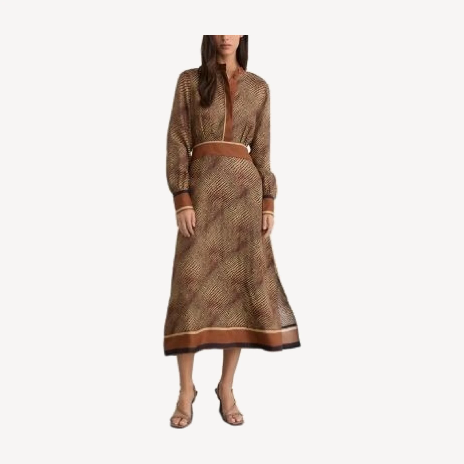 Reiss Petites Leia Animal Print Dress