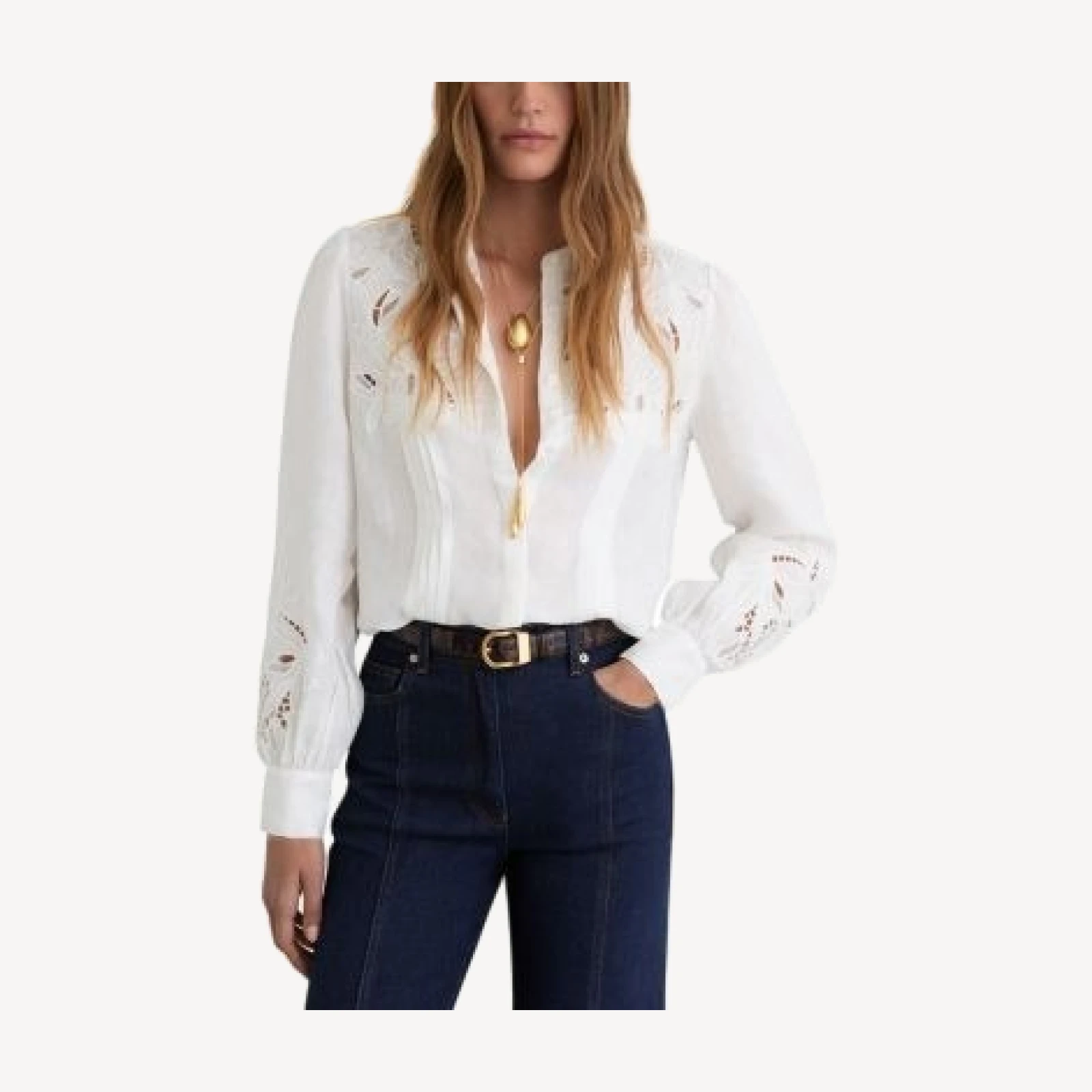 Reiss Ida Linen Blouse