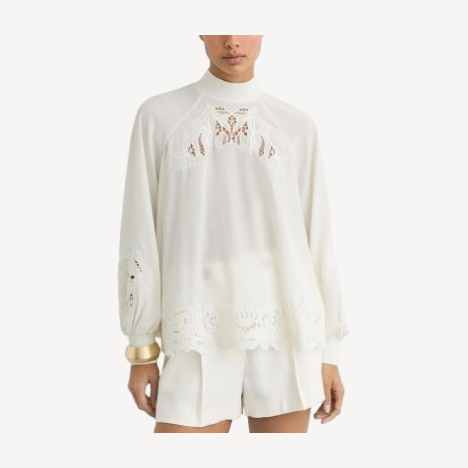 Reiss Rae Embroidered Blouse