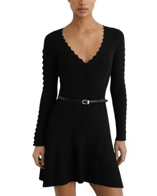 Reiss Orla Scalloped Minidress