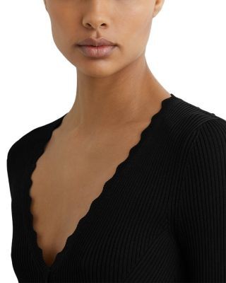 Reiss Orla Scalloped Minidress