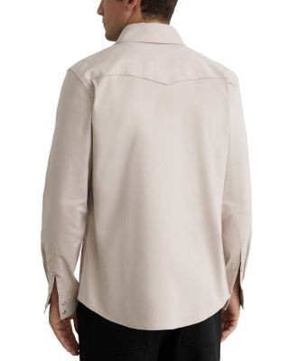 Reiss McRae Long Sleeve Twill Overshirt