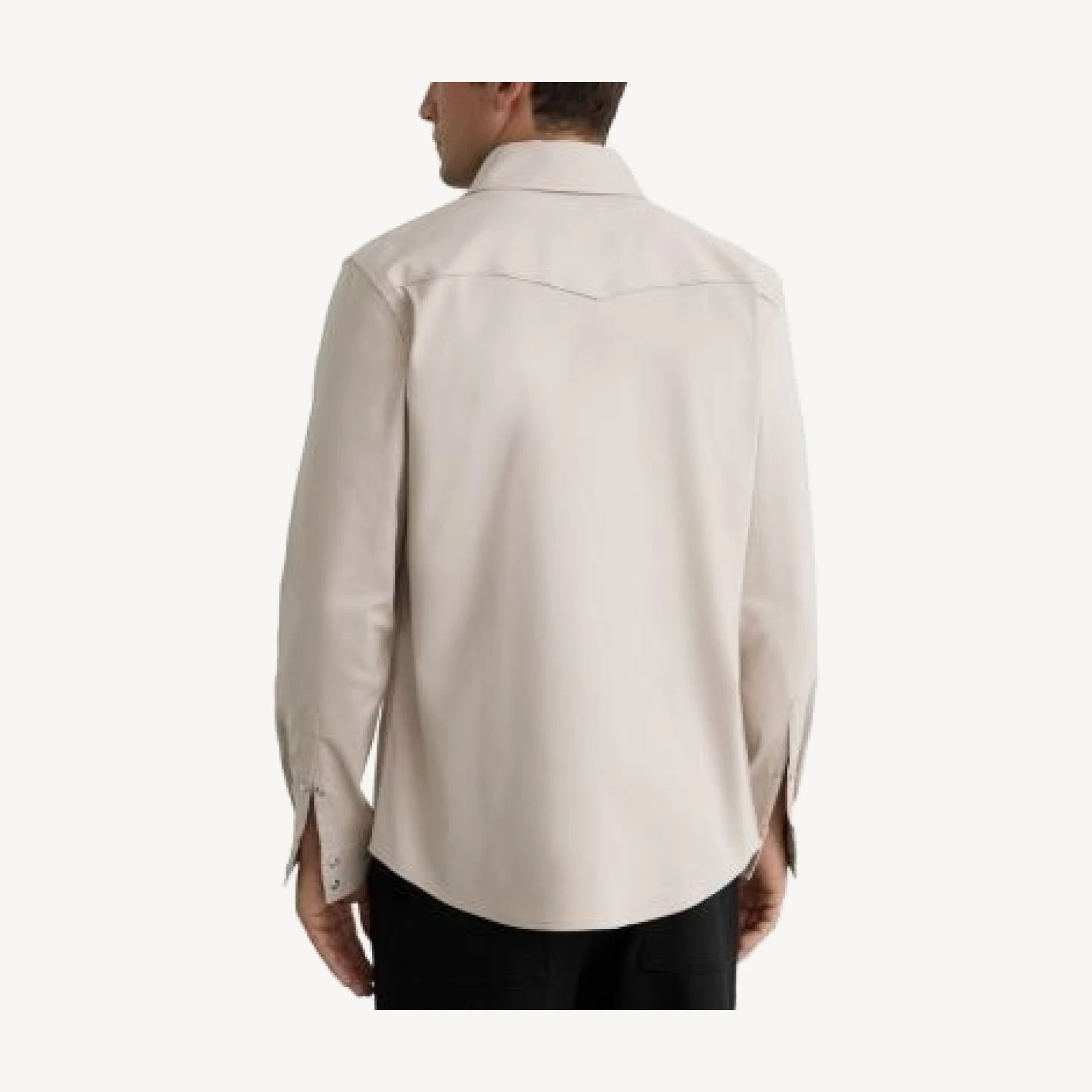Reiss McRae Long Sleeve Twill Overshirt